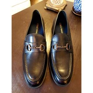 Cole Haan Men's Harmon Grand Bit Loafers Black Leather Size 9 $250 NEW!